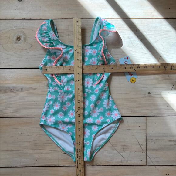 Cat & Jack NWT Girls' Endless Daisies Floral Printed One Piece Swimsuit M (8) - Picture 12 of 12